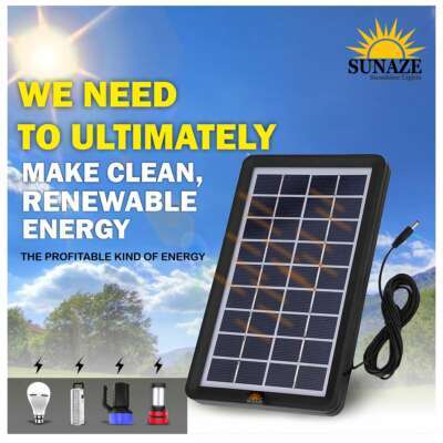 Sunaze Solar Panel 9V 3W Solar Board Waterproof 93% Light Transmittance Poly Silicon Solar Cell 9 Volt Monocrystalline Solar Panel - Image 4