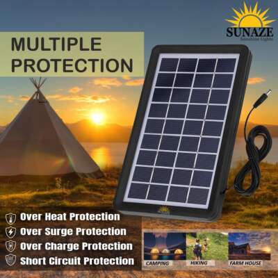 Sunaze Solar Panel 9V 3W Solar Board Waterproof 93% Light Transmittance Poly Silicon Solar Cell 9 Volt Monocrystalline Solar Panel - Image 6